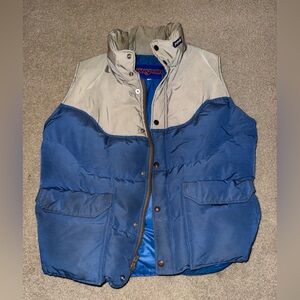 Jansport Blue and Gray Puffer Vest